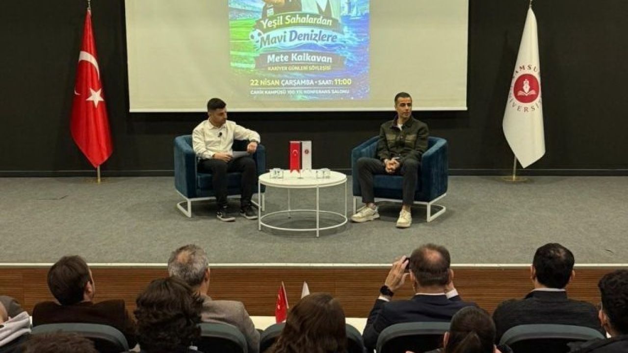 Düdükten rotaya: Mete Kalkavan öğrencilerle deneyimlerini paylaştı