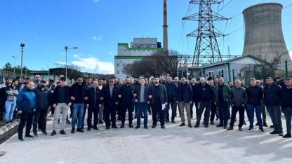 (Düzeltme) Kütahya Tunçbilek’te elektrik üretim işçileri eylemde