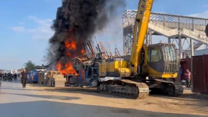 Edirne’de hurdacılar sitesinde çıkan yangın korkuttu