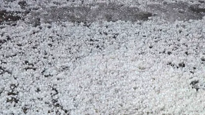 Elazığ’da dolu etkili oldu