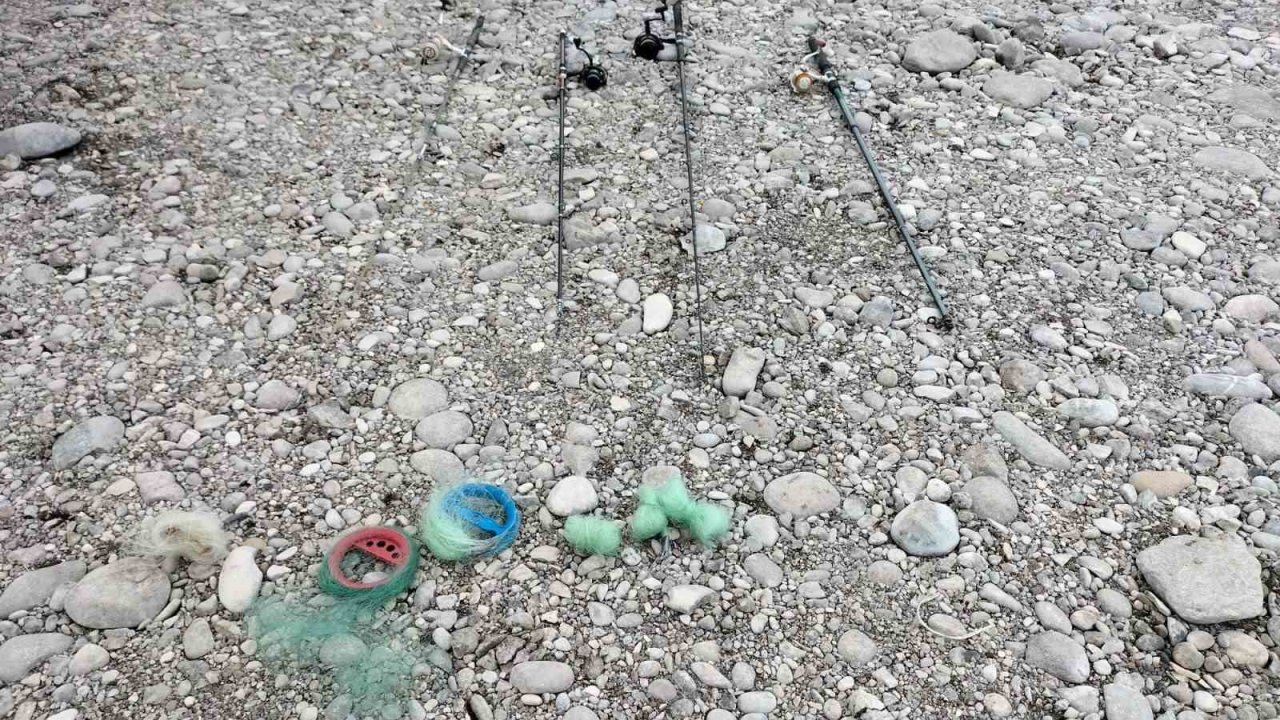 Elazığ’da kaçak balık avlayanlara operasyon