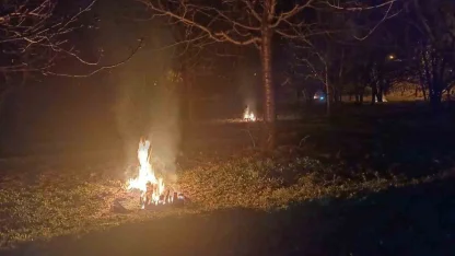 Erzincan’da don nöbeti: Üreticiler sabaha kadar ateş yaktı