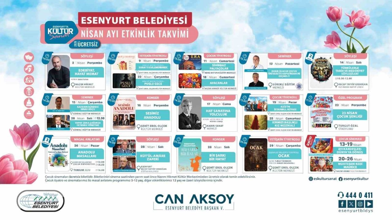 Esenyurt’ta bahar kültür ve sanatla karşılanıyor