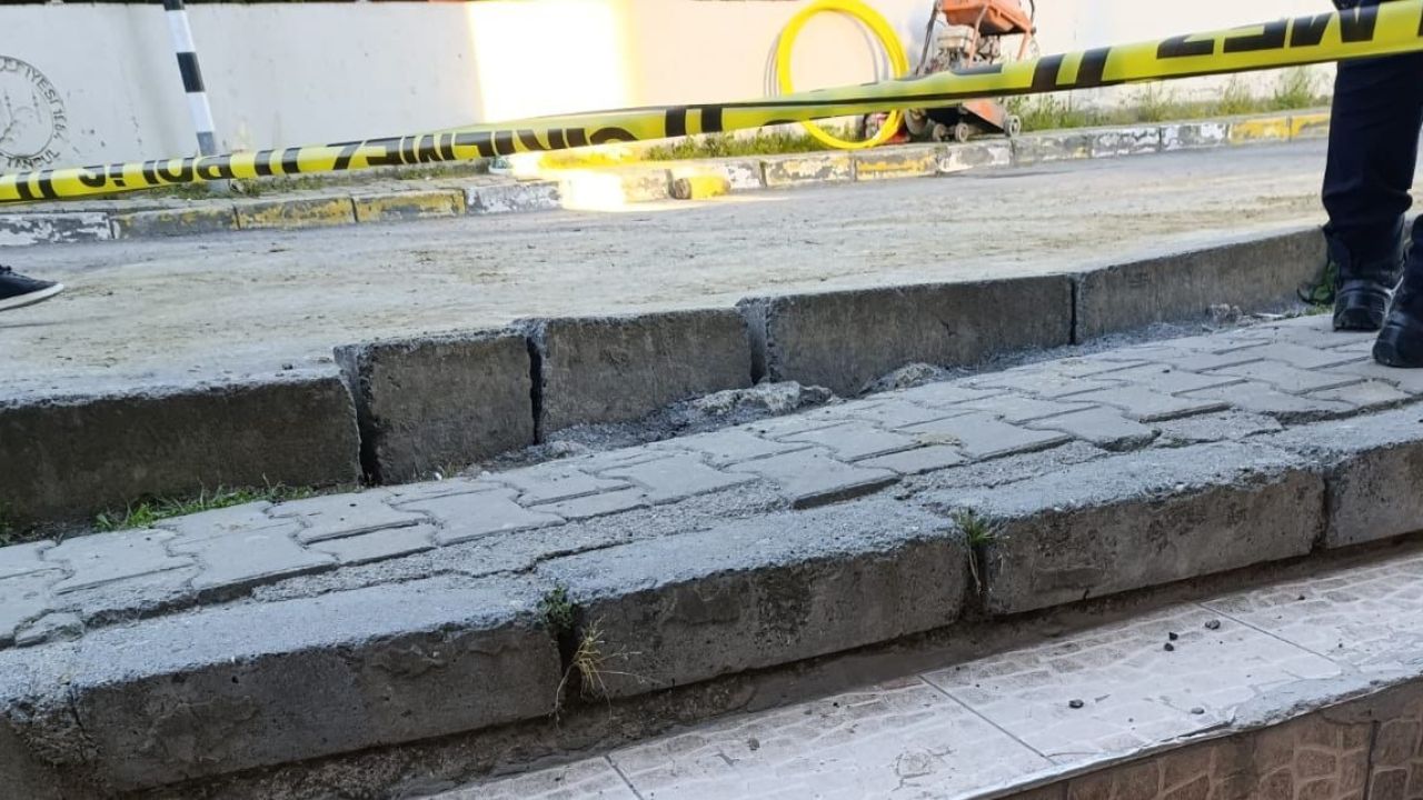 Eyüpsultan’da doğalgaz çalışmasında havan topu mermisi olduğu değerlendirilen mühimmat bulundu