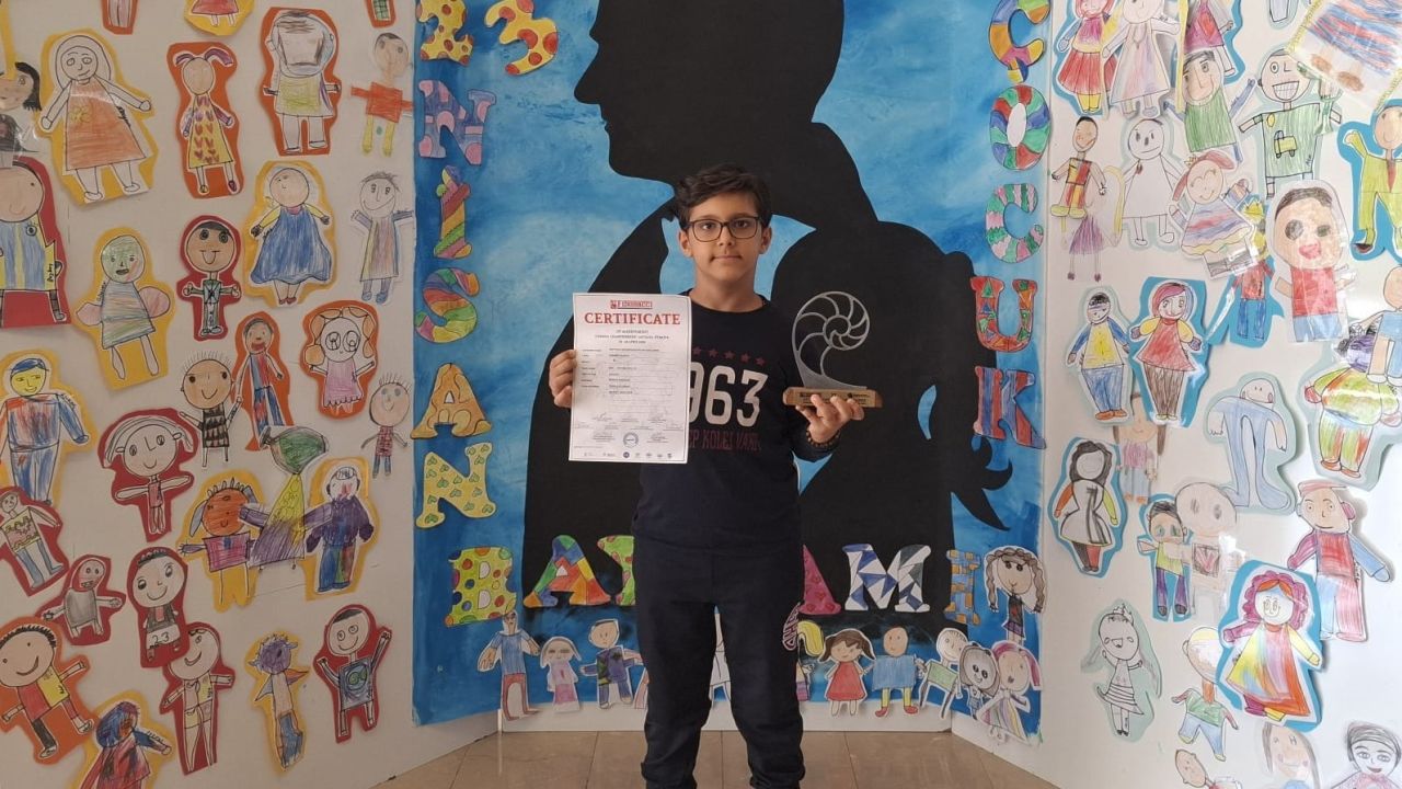 GKV’li Mehmet Aras Çelik Robotik Kodlamada Roma yolcusu