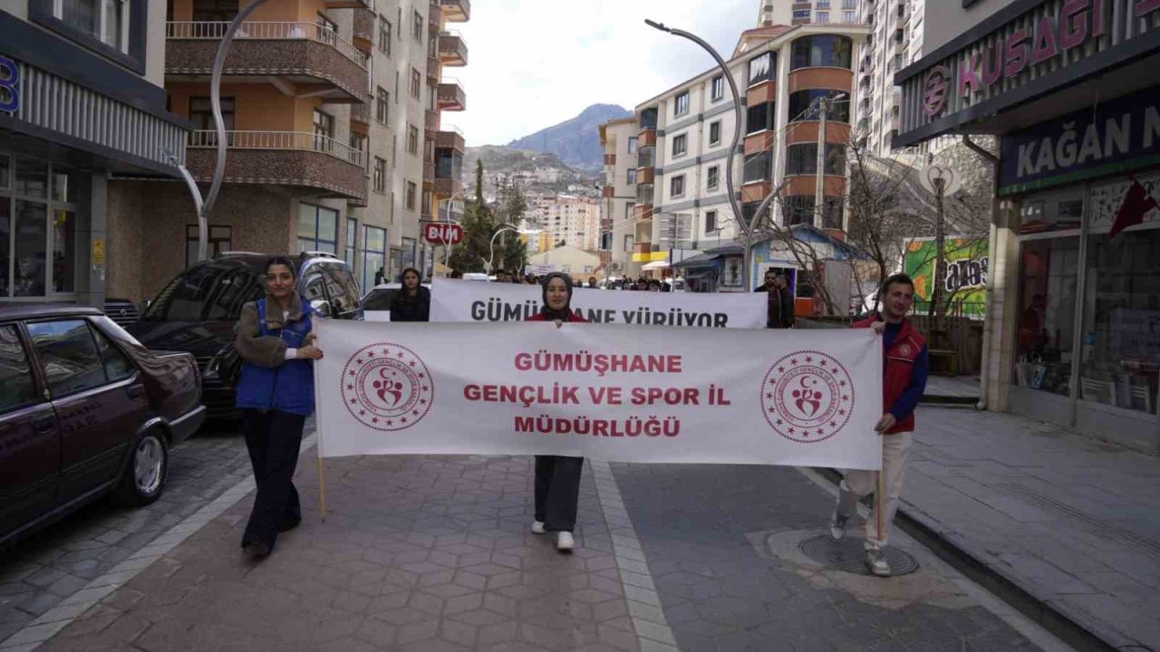 Gümüşhane’de obeziteye dikkat çekmek için yürüdüler