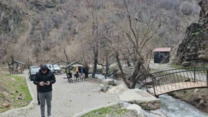 Gümüşkanat Şelalesi’ne yoğun ilgi