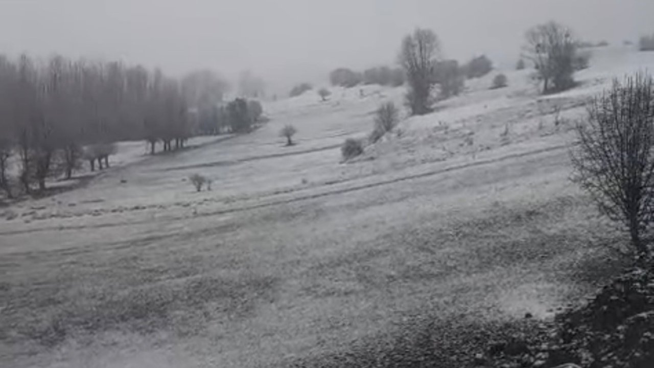 Halkapınar’da nisan ayında kar sürprizi