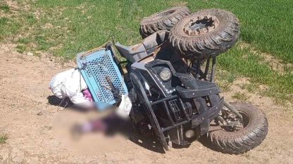 Hisarcık’ta devrilen ATV’in altında kalan kadın hayatını kaybetti
