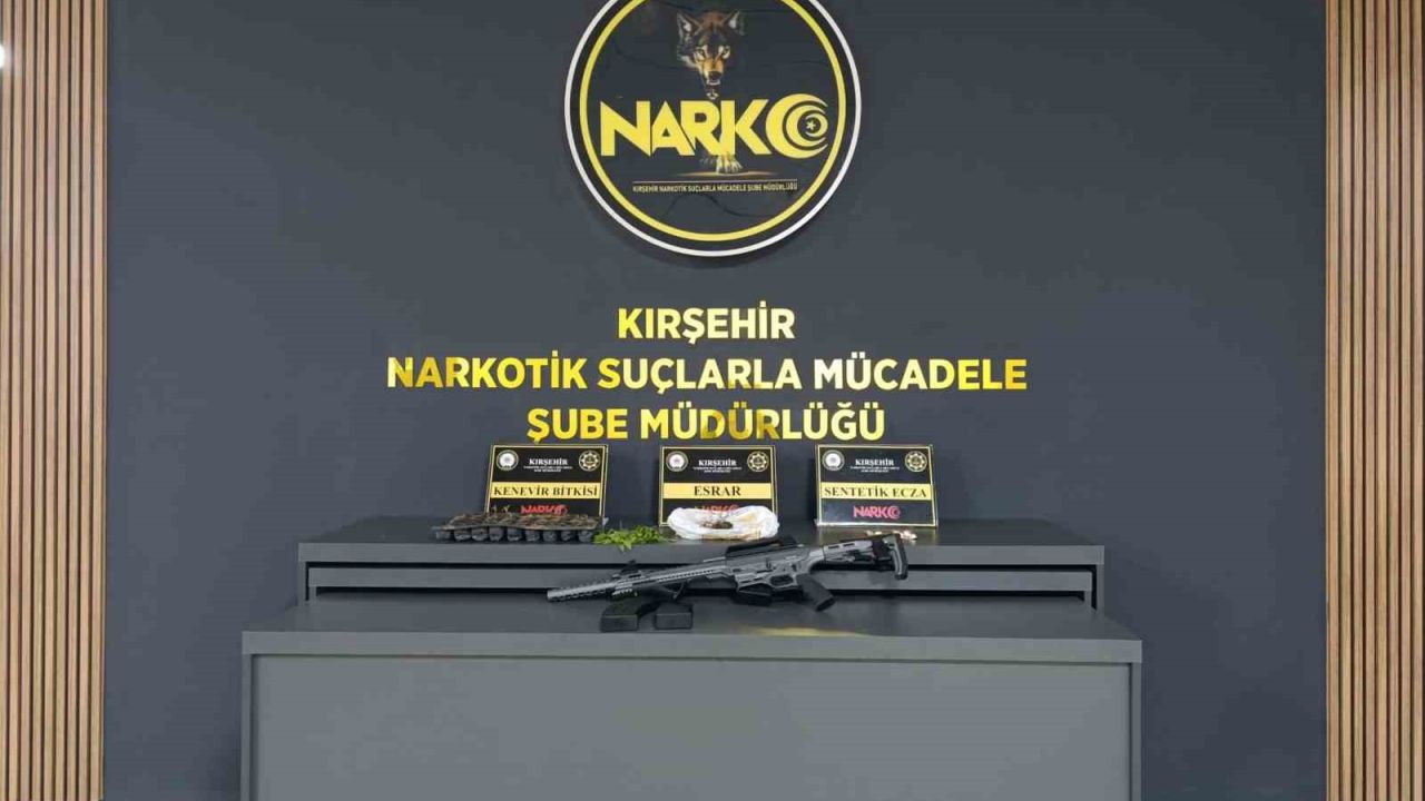 İkamete operasyon: Uyuşturucu ve silah ele geçirildi