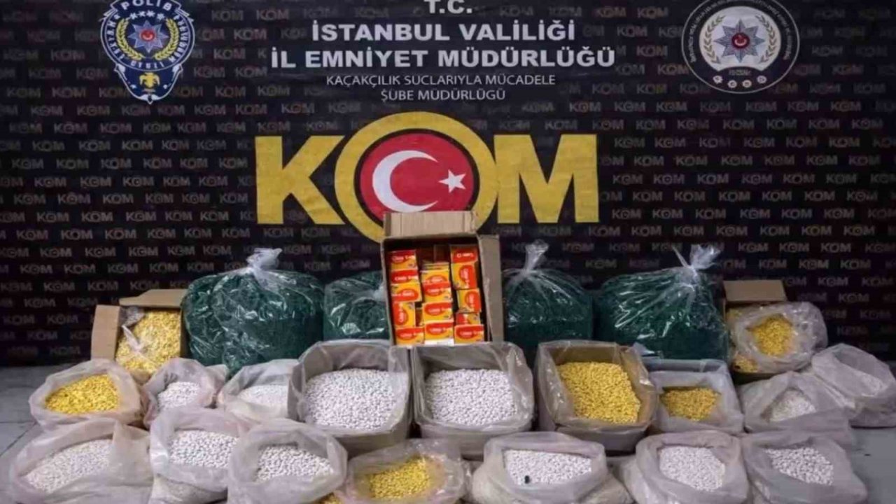 İstanbul’da sahte ve kaçak ilaç deposuna suçüstü baskın: 1,5 milyon sahte hap ele geçirildi, 2 gözaltı
