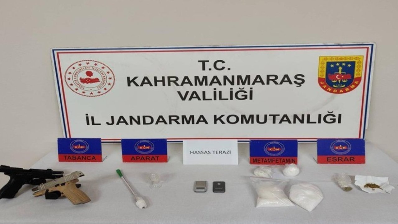 Kahramanmaraş’ta uyuşturucu operasyonu: 3 tutuklama