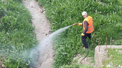 Kahta Belediyesi’nden haşerelere karşı yoğun mücadele