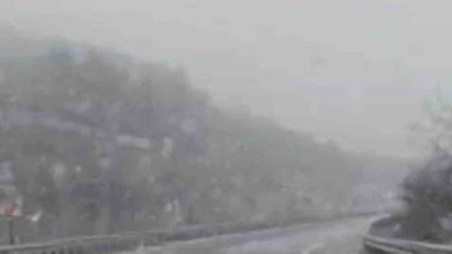 Karabük-Çerkeş kara yolunda kar yağışı başladı