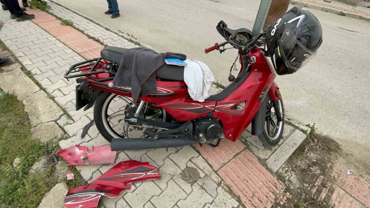 Karaman’da motosiklet kazası: 1 yaralı