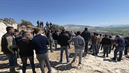 Karamanlı’da vatandaşlar mermer ocağına karşı ayaklandı