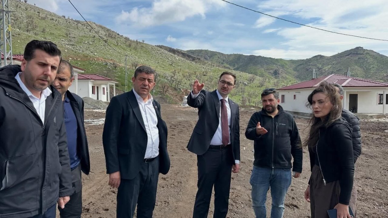 Kaymakamı Yıldız, İnlice’de kırsal konut çalışmalarını inceledi