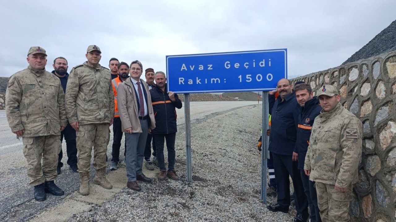 Kemaliye’de "Çimento Geçidi"nin adı "Avaz Geçidi" olarak değiştirildi