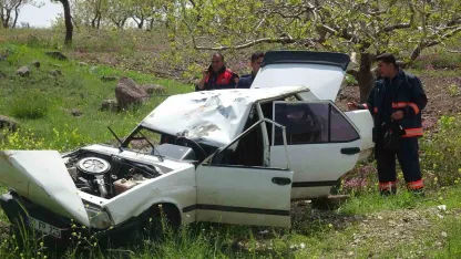 Kilis’te kontrolden çıkan Tofaş fıstık tarlasına girdi: 4 yaralı