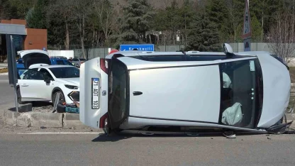 Kırıkkale’de iki otomobil çarpıştı: 1 yaralı