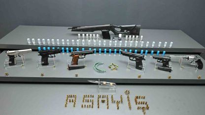 Kırşehir’de şok uygulamada silah ele geçirildi