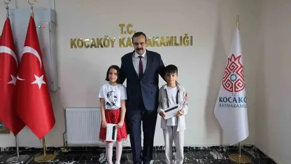 Kocaköy’de çocuklara "temsili kaymakamlık sertifikası" verildi