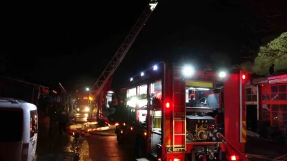 Konya’da iş yerinde yangın: 2 yaralı