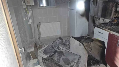 Kovancılar’da korkutan yangın