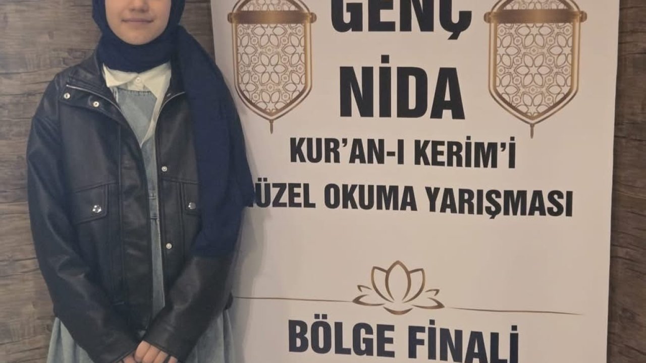 Kur’an-ı Kerim’i Güzel Okuma Yarışmasında bölge birincisi oldu