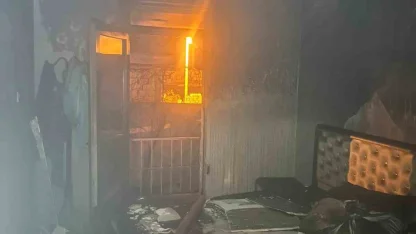 Mardin’de müstakil evde çıkan yangın söndürüldü