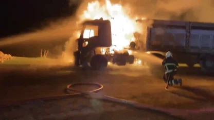 Mardin’de tırda yangın