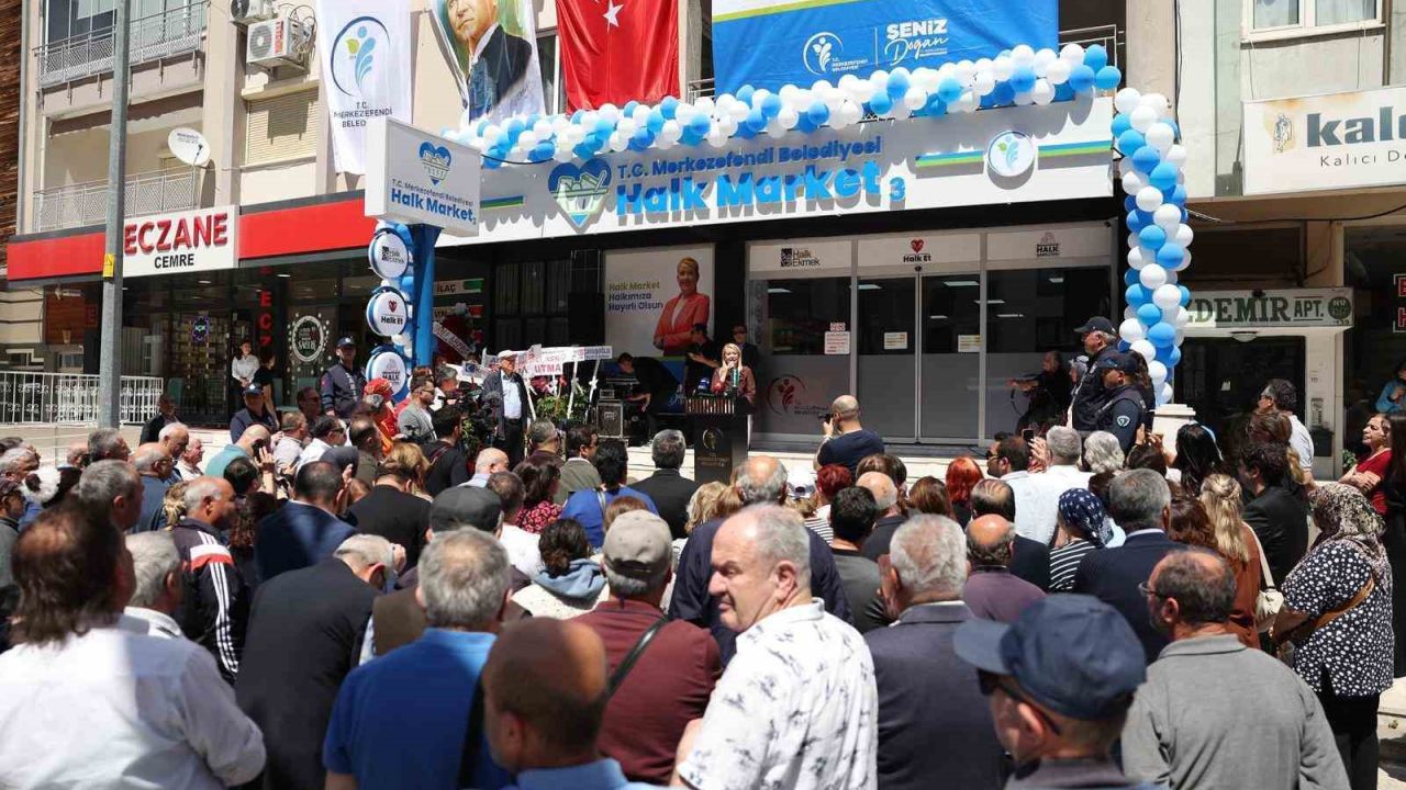 Merkezefendi Halk Market’in 3. şubesi hizmete açıldı
