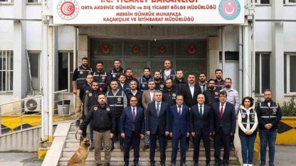 Mersin Limanı’nda 19 kilo kokain ele geçirildi, vali ekibi tebrik etti