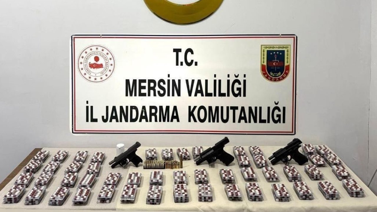 Mersin’de binlerce uyuşturucu hap ele geçirildi