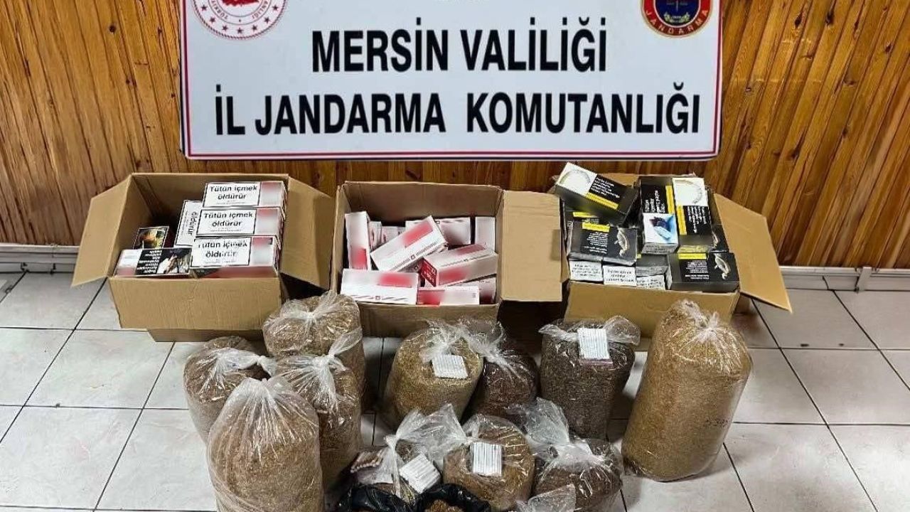 Mersin’de kaçak makaron operasyonu: 2 gözaltı