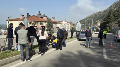 Motosikletin kontrolünü kaybeden sürücü ağır yaralandı