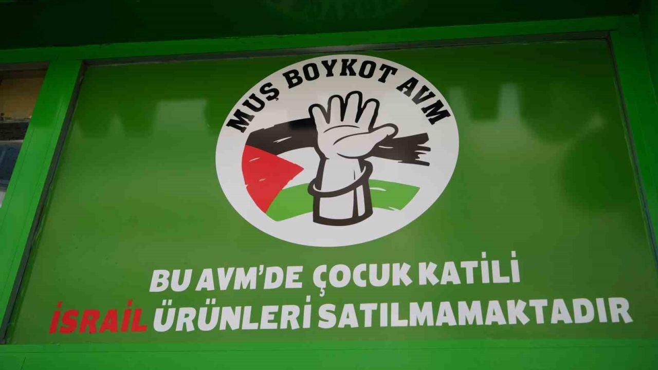 Muş’ta boykot ürünlerini raflarına almayan yeni market hizmete açıldı