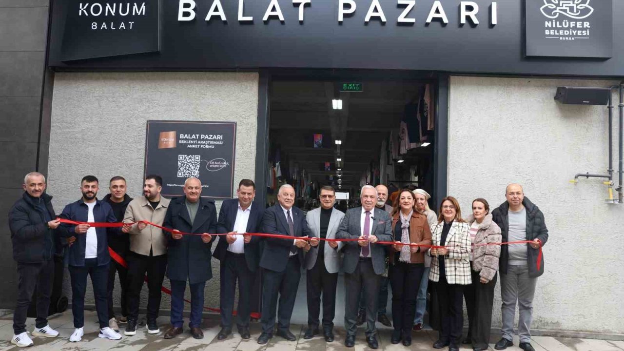 Nilüfer’in 8’inci giyim pazarı Balat’ta açıldı