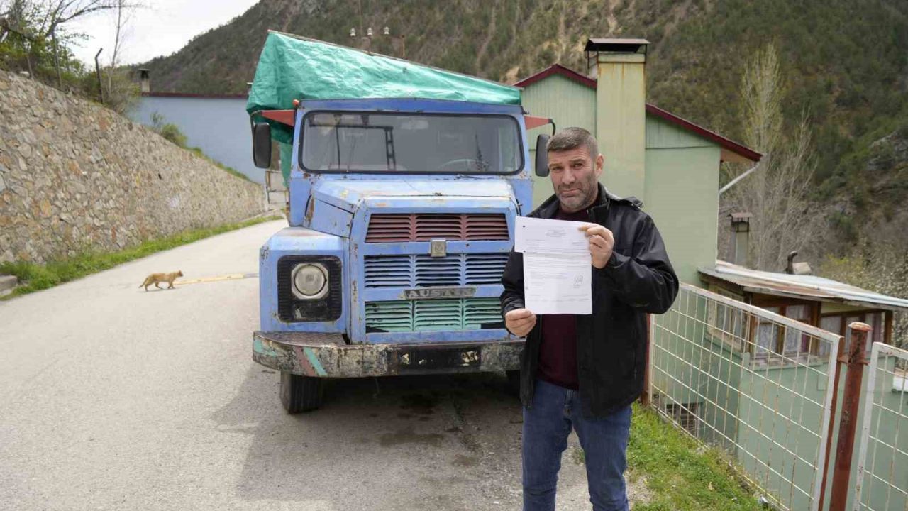 Odunluk olarak kullanılan kamyona kesilen köprü cezası Bakan Uraloğlu’nun talimatıyla iptal edildi