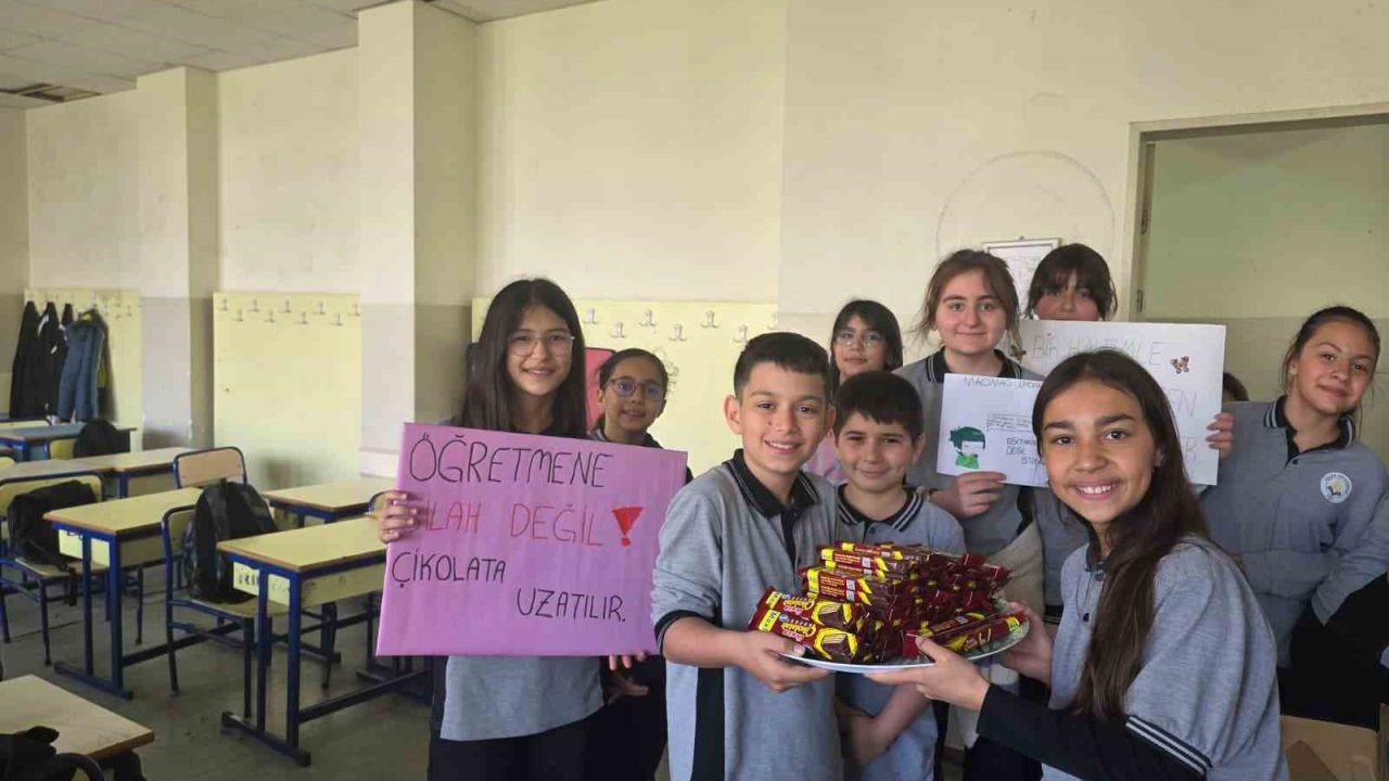 Öğretmenler ve öğrenciler birbirine moral oldu