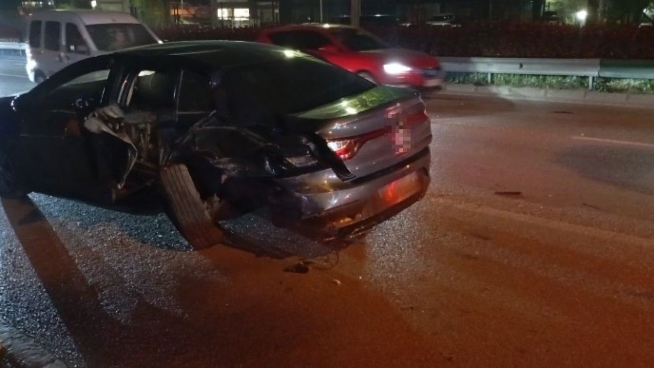 Osmangazi’de trafik kazası: Otomobil takla attı, 1 yaralı