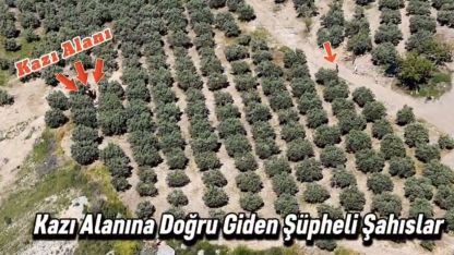 Osmaniye’de kaçak kazı yapan 6 kişi dronla yakalandı