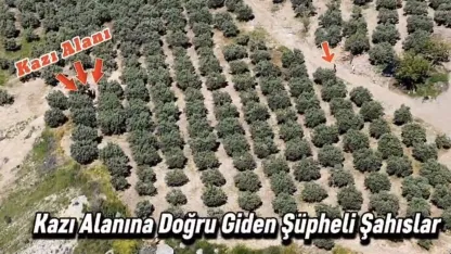 Osmaniye’de kaçak kazı yapan 6 kişi dronla yakalandı