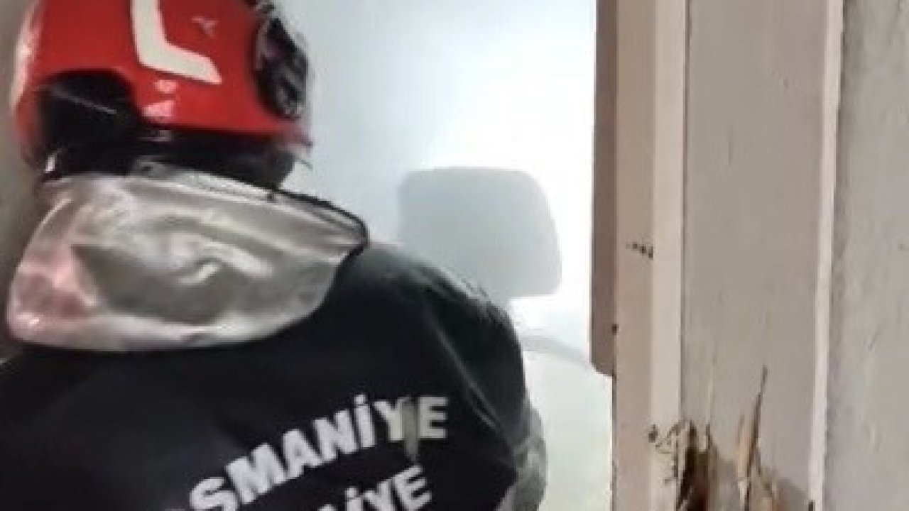 Osmaniye’de tek katlı evde çıkan yangın söndürüldü