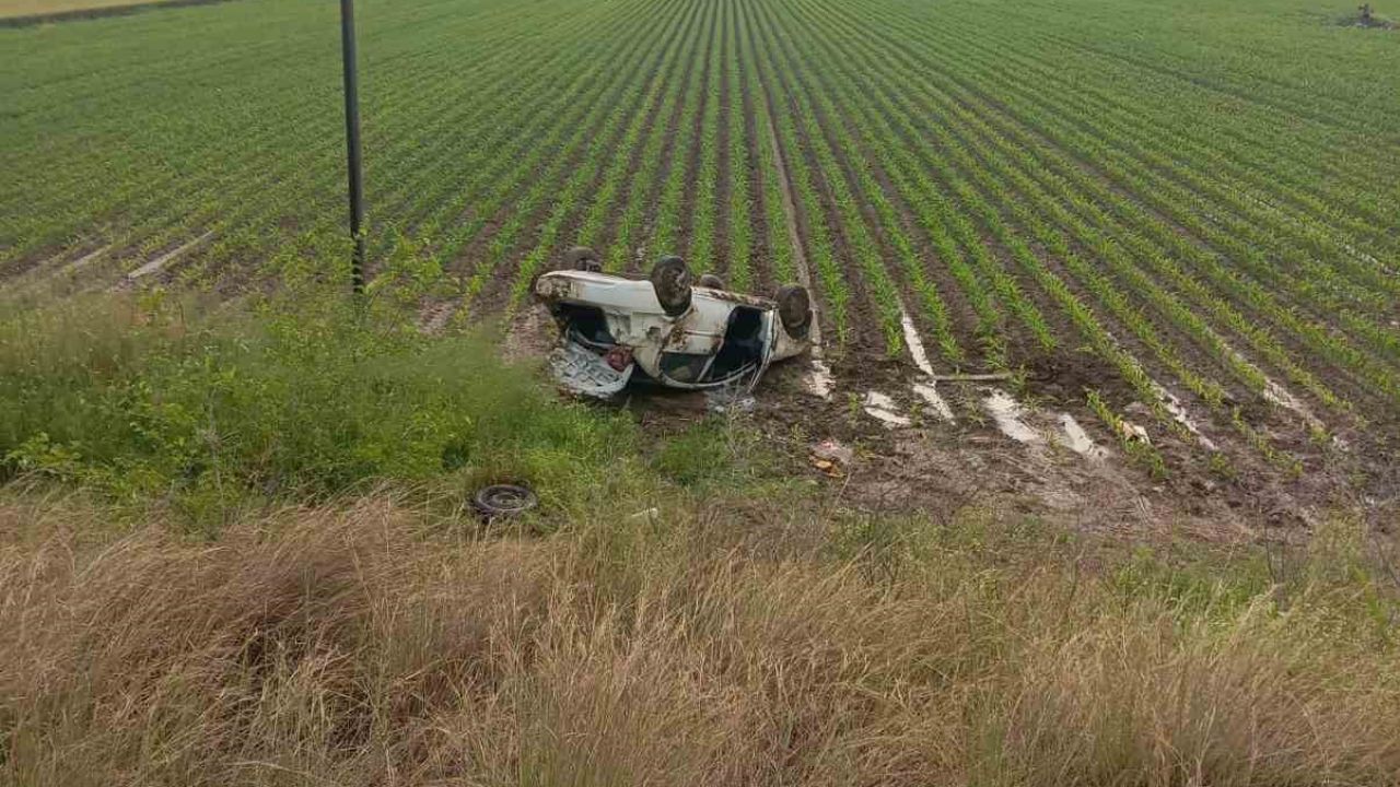 Otomobil takla attı, 4 yaralı