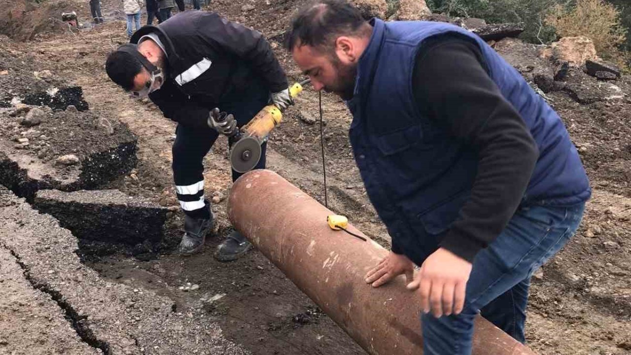 Payas’ta içme suyu hattı hızla onarıldı