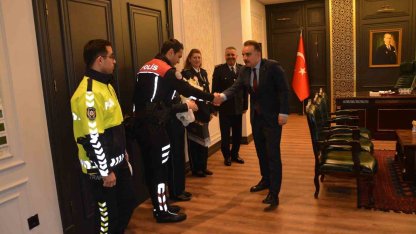 Polis Teşkilatı’ndan, Kaymakam Odabaş’a ziyaret