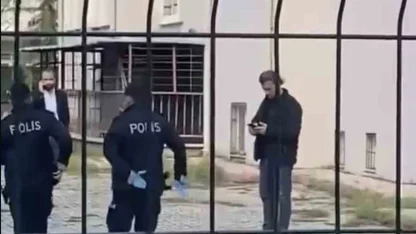 Polisten kaçan şahıs, tabancasını okul bahçesine attı