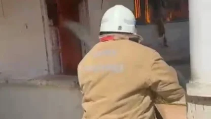 Reyhanlı’da müstakil ev alevlere teslim oldu