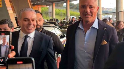 Sadettin Saran, derbi için stada geldi